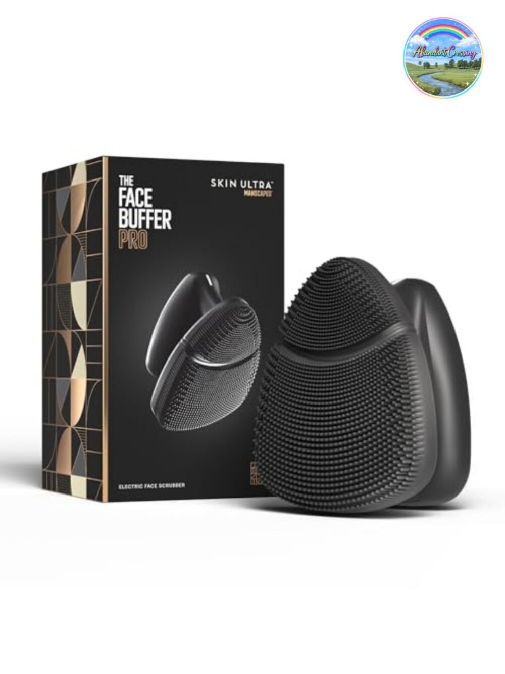 Electric Silicone Face Scrubber for Men - Waterproof Sonic Cleansing Device